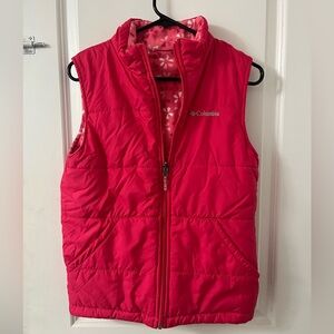Columbia reversible jacket vest with pockets